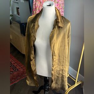 Gold Satin Blouse